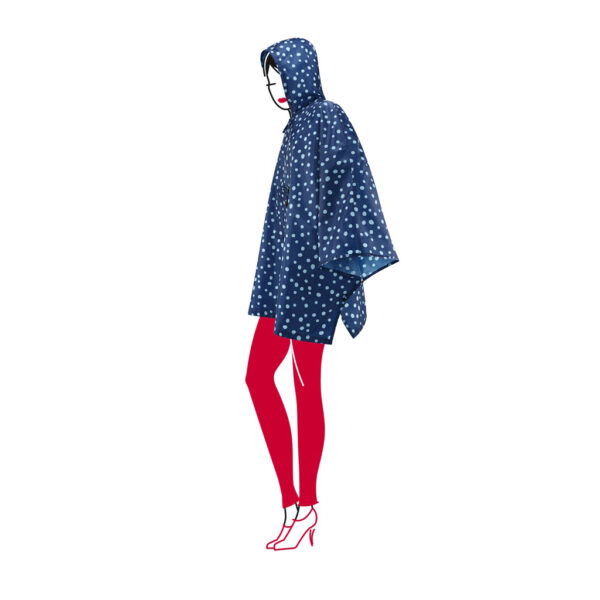Mini maxi poncho Spots Navy - Imagen 3