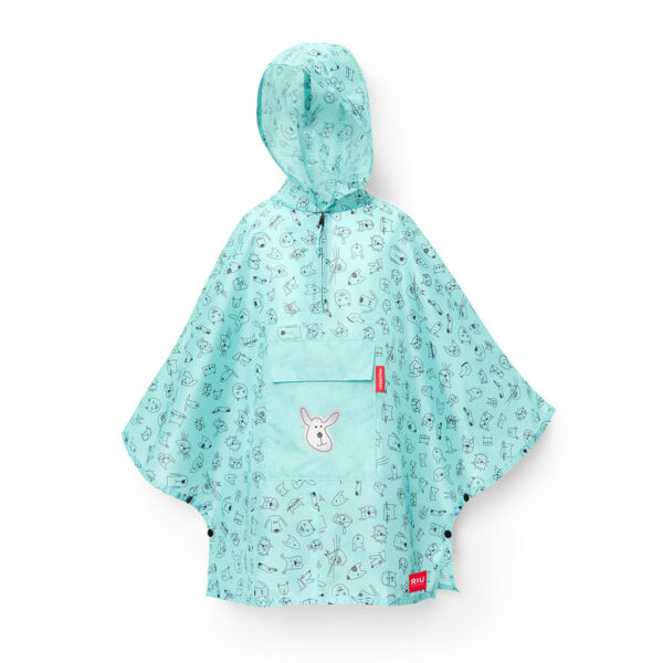 Mini maxi poncho for children „Cats & Dogs“ - Image 2