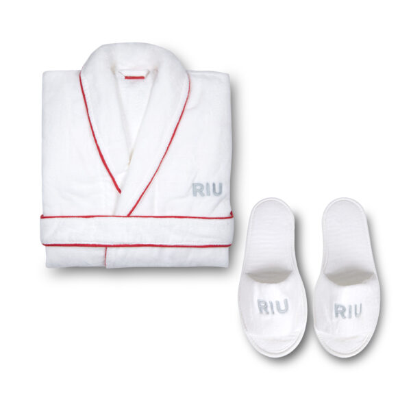 Bademantel mit Slipper „RIU“ – Bild 2